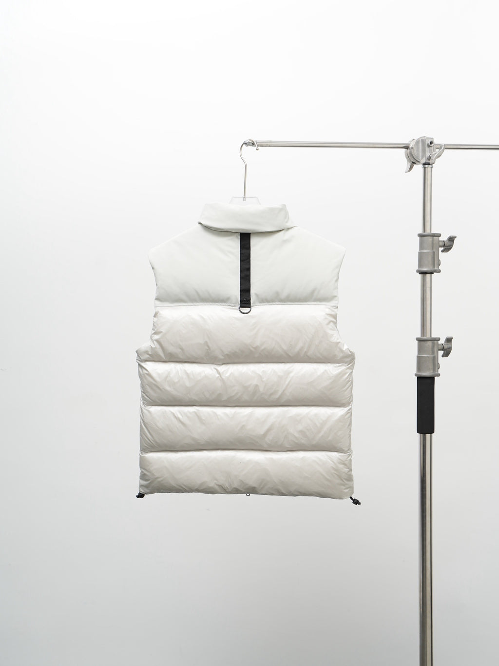 Moose Knuckles White Quilted Stand-Collar Puffer Vest