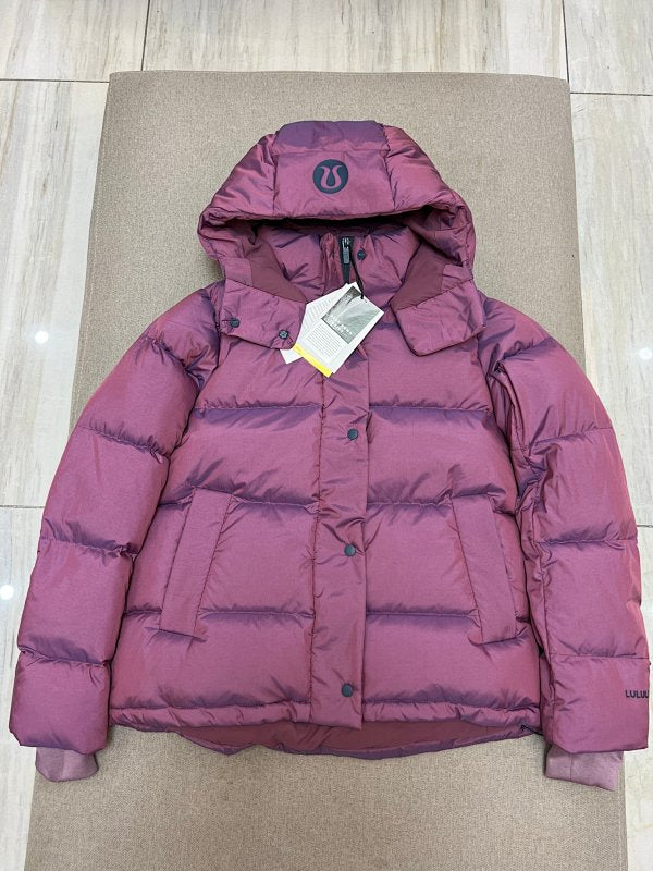 Lululemon Mauve Purple Quilted Hooded Puffer Jacket