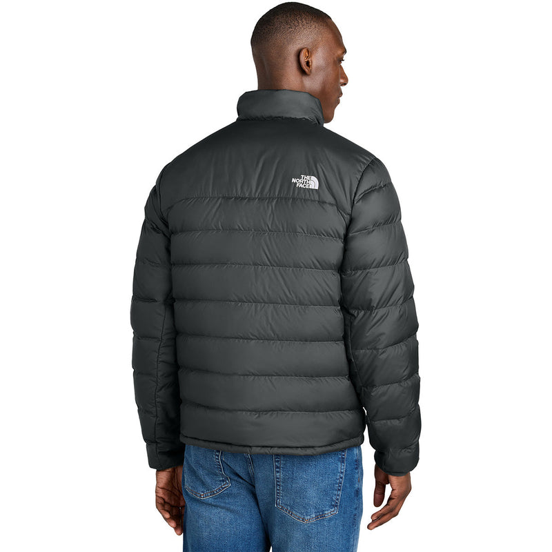 The North Face Black Chest-Zip Stand-Collar Puffer Jacket