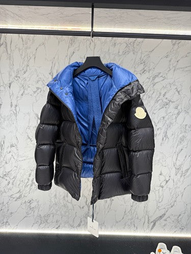 Moncler Black Quilted High-Collar Puffer Jacket