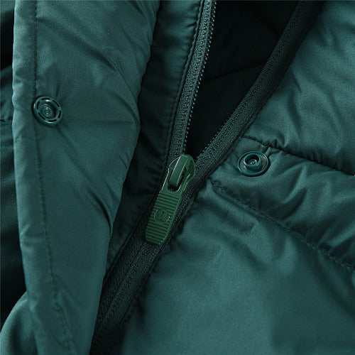 Lululemon Deep Teal Green Quilted Hooded Puffer Jacket
