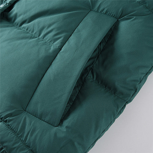 Lululemon Deep Teal Green Quilted Hooded Puffer Jacket