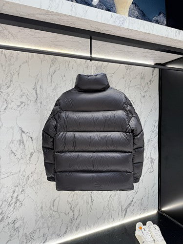 Moncler Black Quilted High-Collar Puffer Jacket