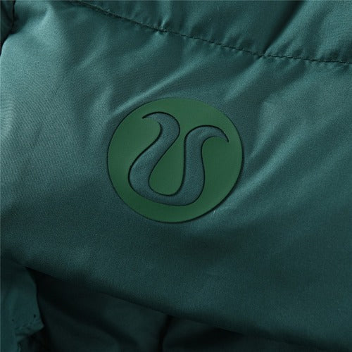 Lululemon Deep Teal Green Quilted Hooded Puffer Jacket