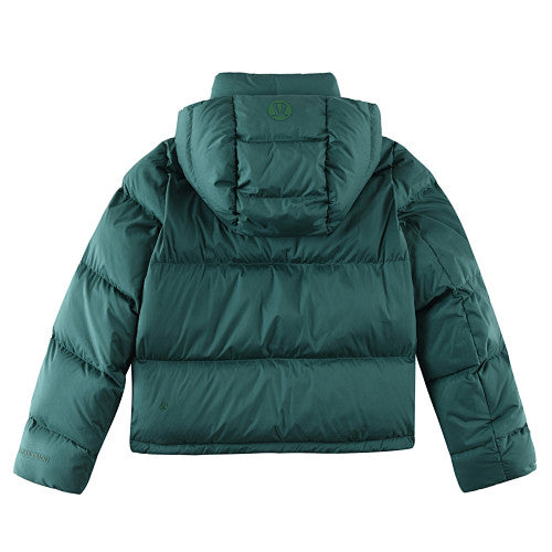Lululemon Deep Teal Green Quilted Hooded Puffer Jacket