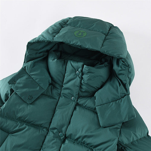 Lululemon Deep Teal Green Quilted Hooded Puffer Jacket