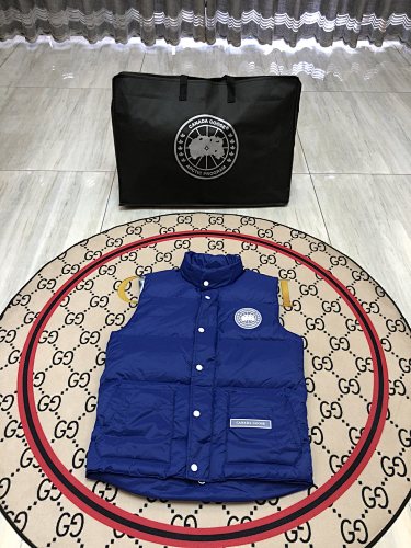 Canada Goose Royal Blue Quilted Stand-Collar Puffer Vest