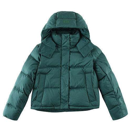Lululemon Deep Teal Green Quilted Hooded Puffer Jacket