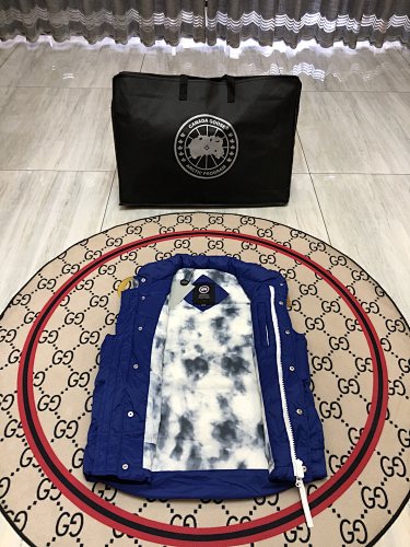 Canada Goose Royal Blue Quilted Stand-Collar Puffer Vest