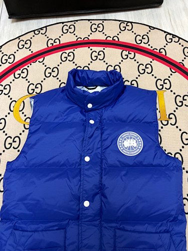 Canada Goose Royal Blue Quilted Stand-Collar Puffer Vest