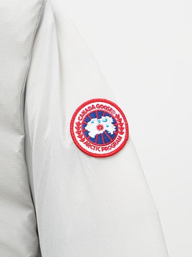Canada Goose White Stand-Collar Puffer Jacket