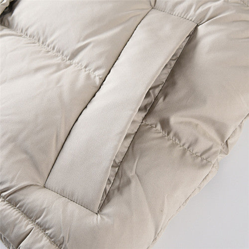 Lululemon Stone Beige Quilted Hooded Puffer Jacket