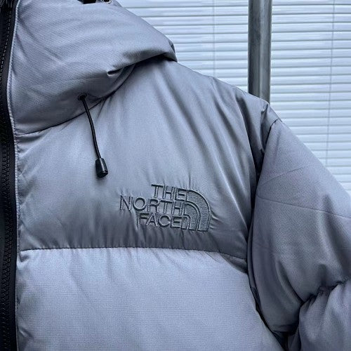 The North Face Slate Grey Quilted Hooded Puffer Jacket
