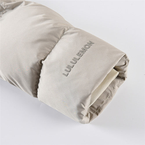 Lululemon Stone Beige Quilted Hooded Puffer Jacket