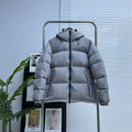 The North Face Slate Grey Quilted Hooded Puffer Jacket