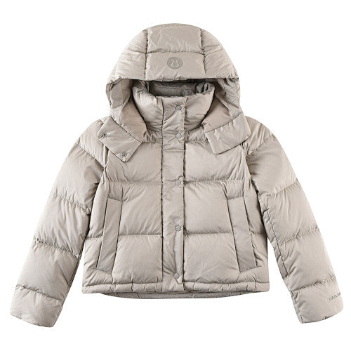 Lululemon Stone Beige Quilted Hooded Puffer Jacket