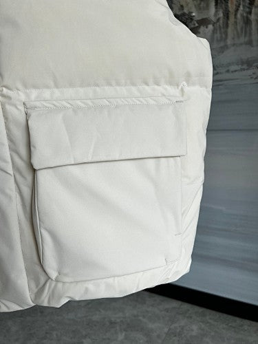 Boston Red Sox White Logo Quilted Puffer Vest