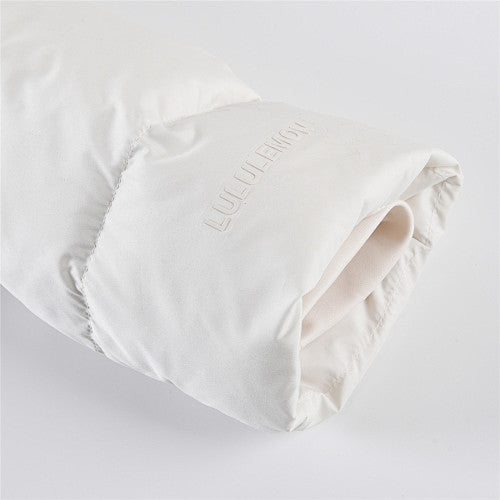 Lululemon Ivory White Quilted Hooded Puffer Jacket