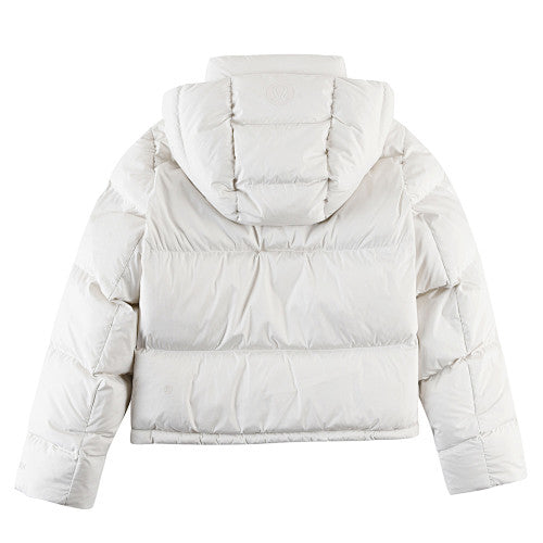 Lululemon Ivory White Quilted Hooded Puffer Jacket