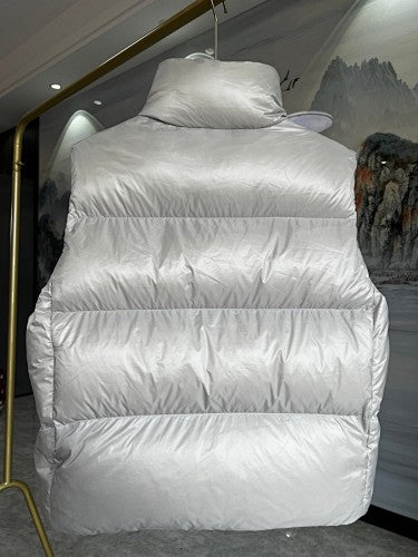 Canada Goose Silver Grey Glossy Quilted Puffer Vest