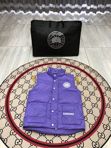 Canada Goose Purple Quilted Stand-Collar Puffer Vest