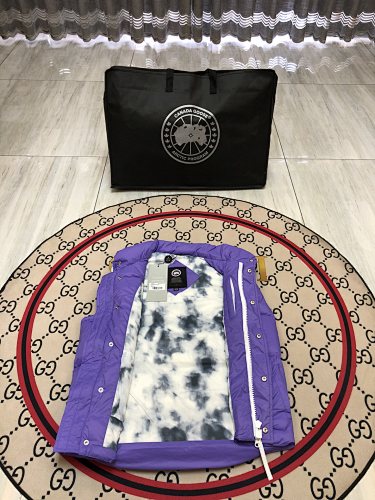 Canada Goose Purple Quilted Stand-Collar Puffer Vest