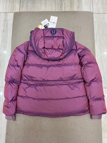 Lululemon Mauve Purple Quilted Hooded Puffer Jacket