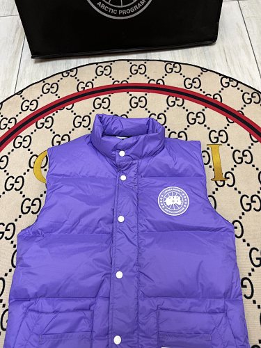 Canada Goose Purple Quilted Stand-Collar Puffer Vest