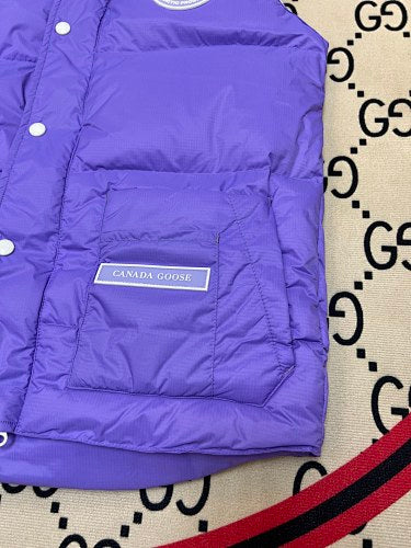 Canada Goose Purple Quilted Stand-Collar Puffer Vest