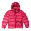 Canada Goose Fuchsia Pink Stripe-Detail Hooded Puffer Jacket