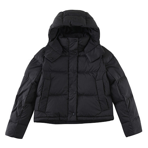 Lululemon Black Quilted Hooded Puffer Jacket