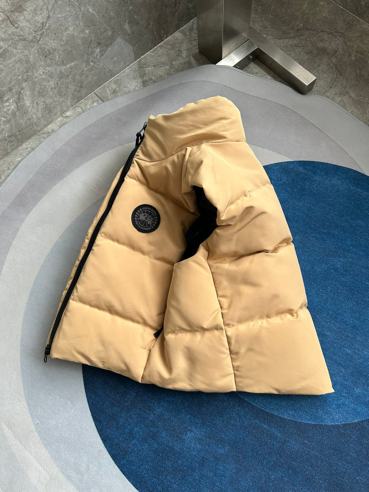 Canada Goose Camel Beige Quilted Stand-Collar Puffer Vest