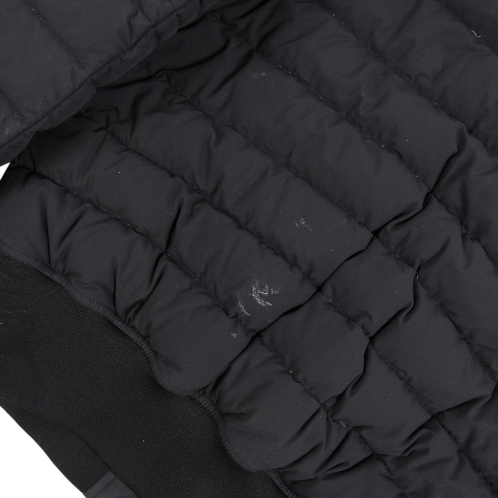 Moncler Charcoal Grey Quilted Zip-Up Bomber Jacket