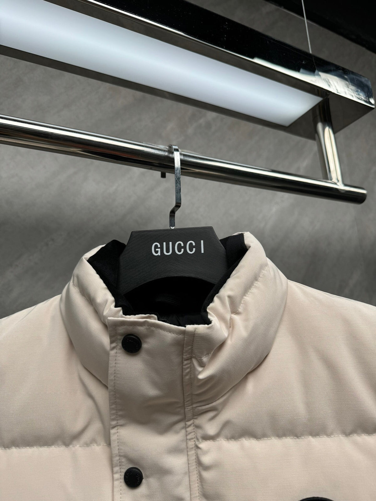 Canada Goose Ivory Quilted Stand-Collar Puffer Vest