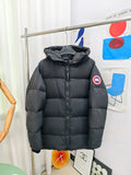 Canada Goose Black Quilted Hooded Puffer Jacket