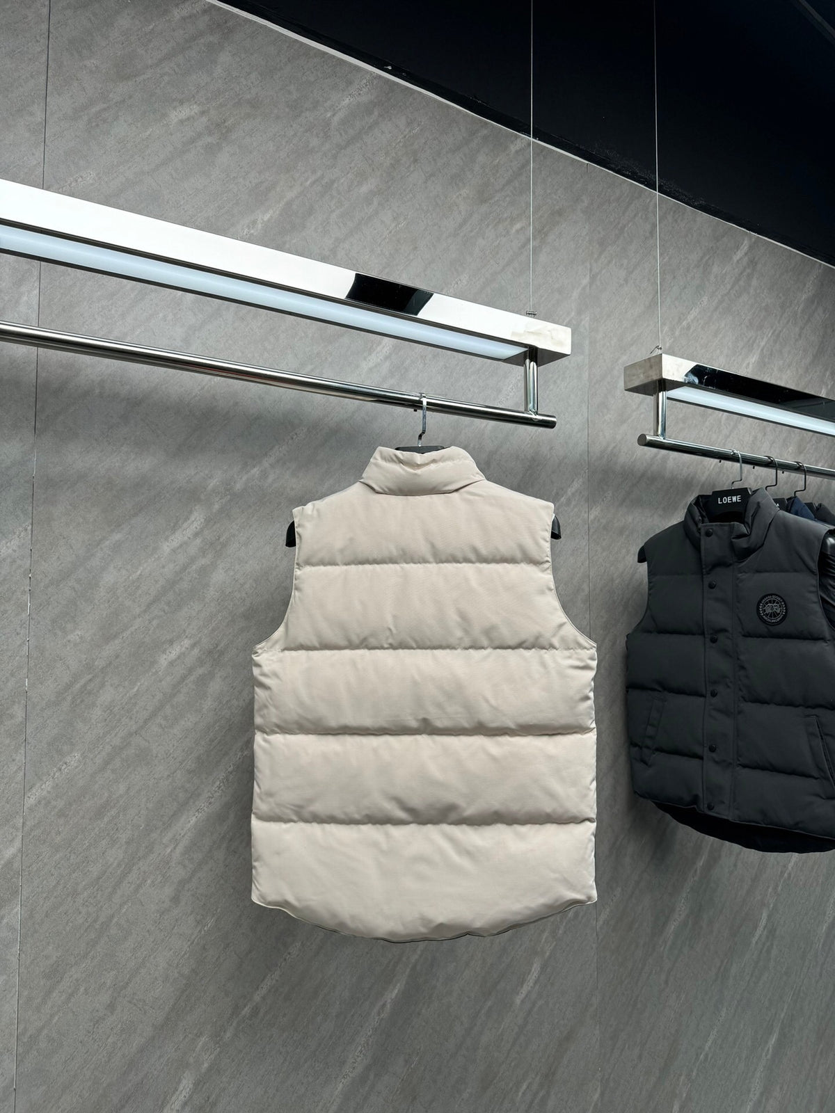 Canada Goose Ivory Quilted Stand-Collar Puffer Vest