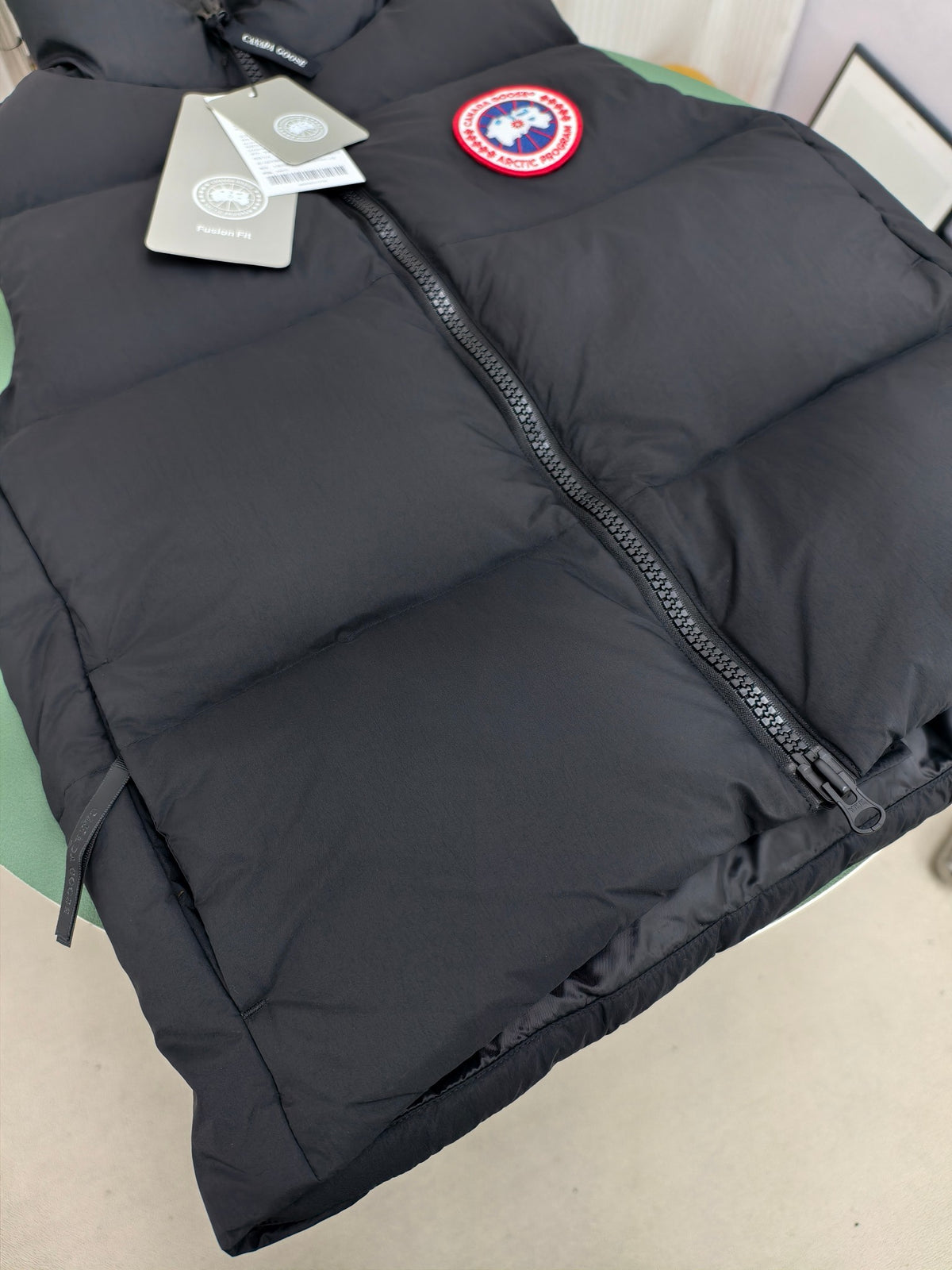Canada Goose Black Stand-Collar Quilted Puffer Vest