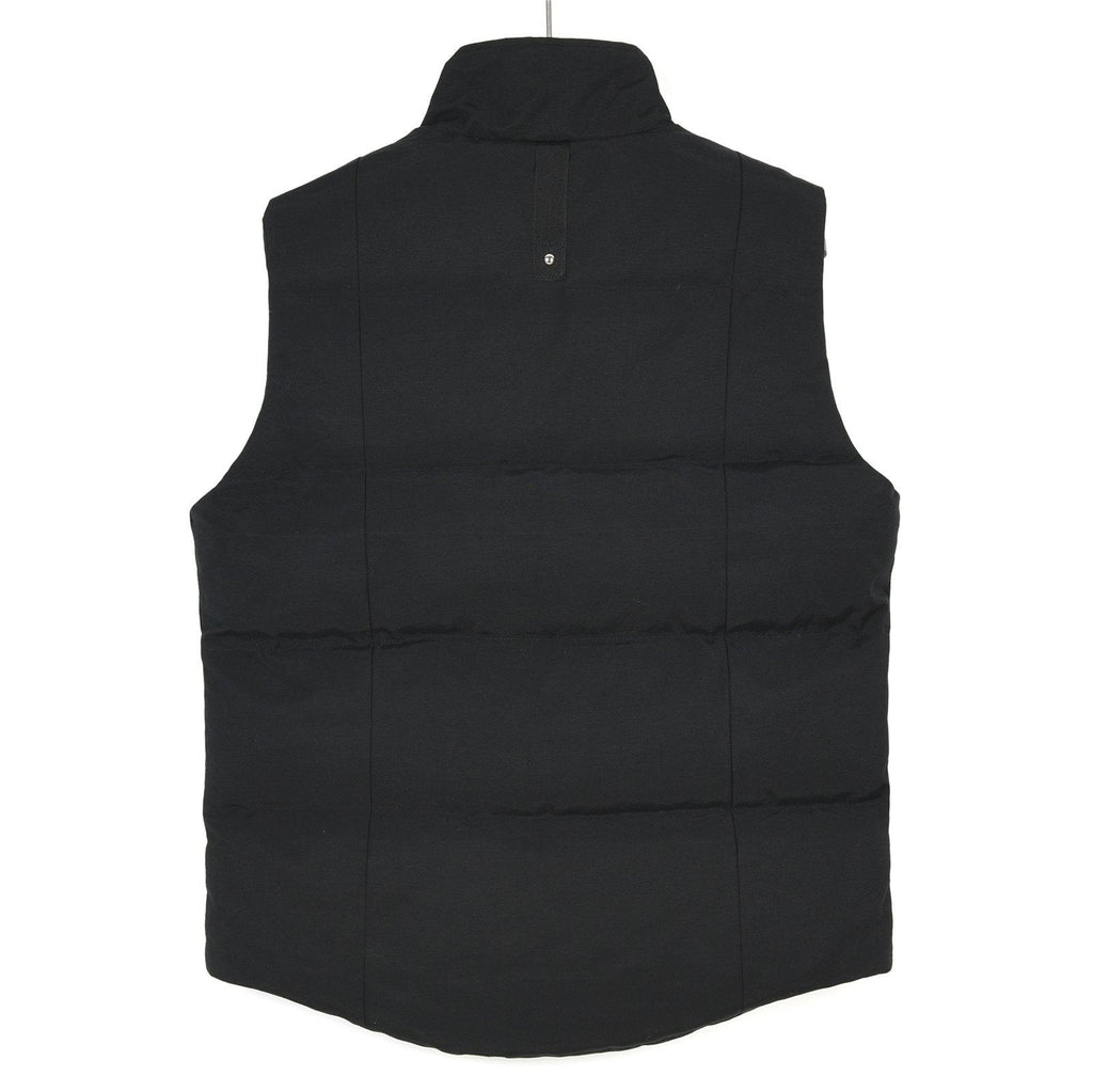 Moose Knuckles Black Quilted Studded Stand-Collar Puffer Vest
