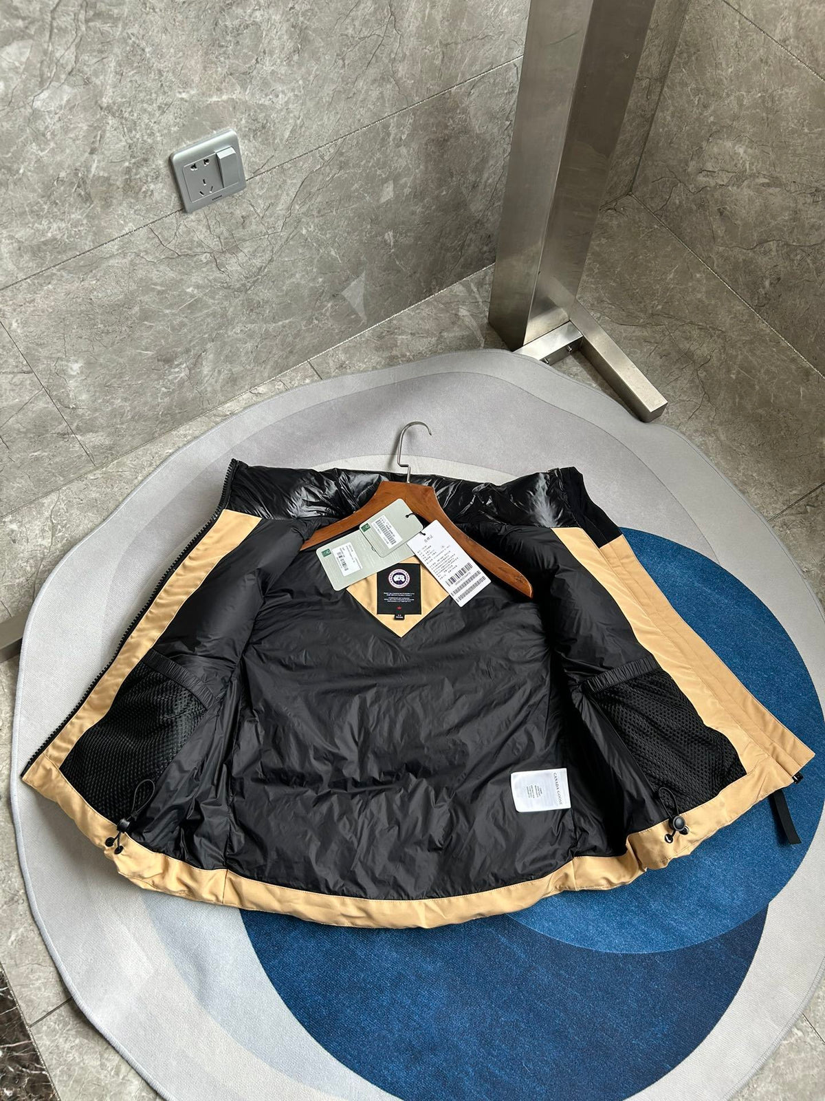 Canada Goose Camel Beige Quilted Stand-Collar Puffer Vest