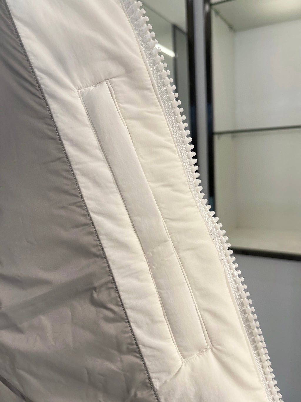 Canada Goose White Quilted Stand-Collar Puffer Vest