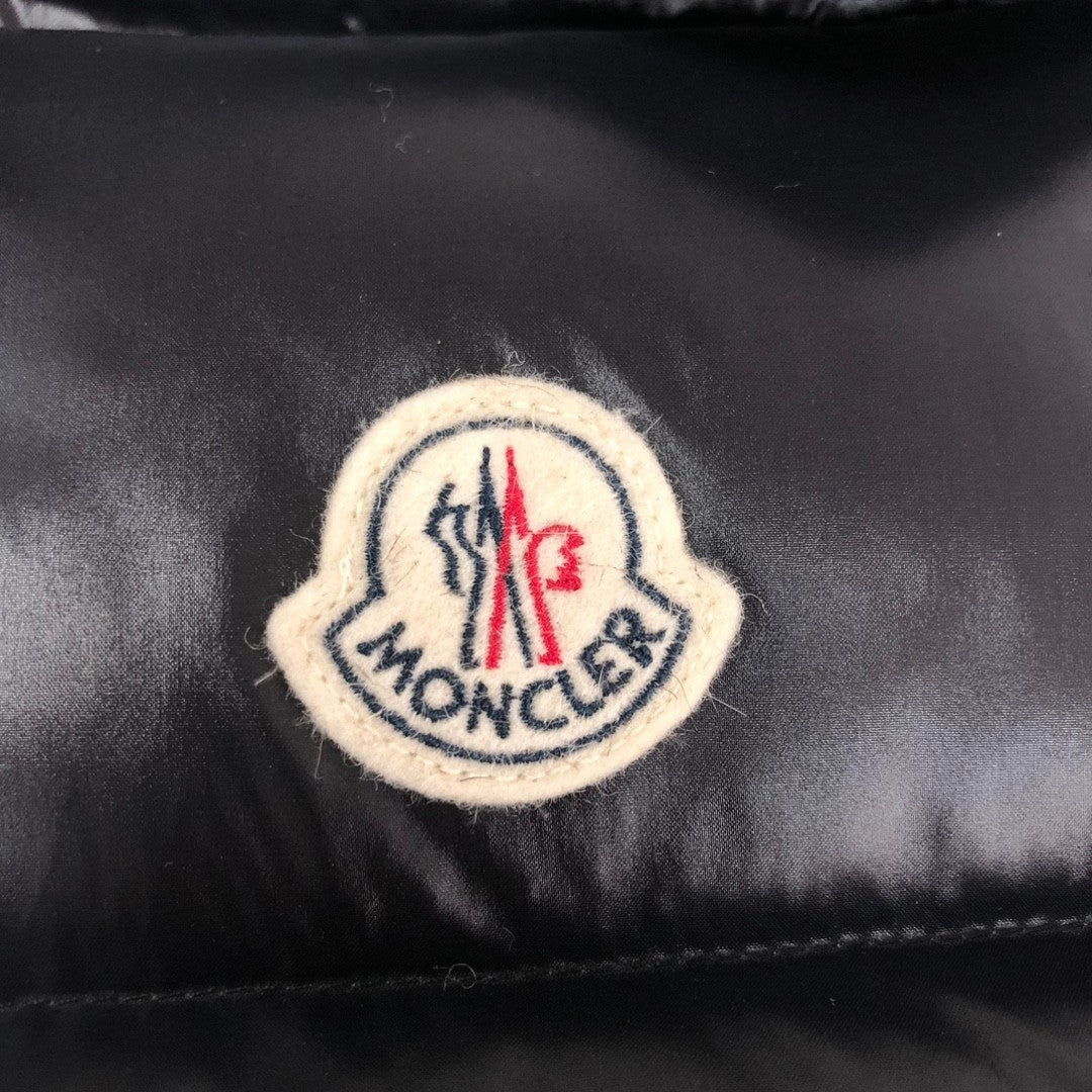 Moncler Black Glossy Quilted Detachable-Hood Puffer Vest