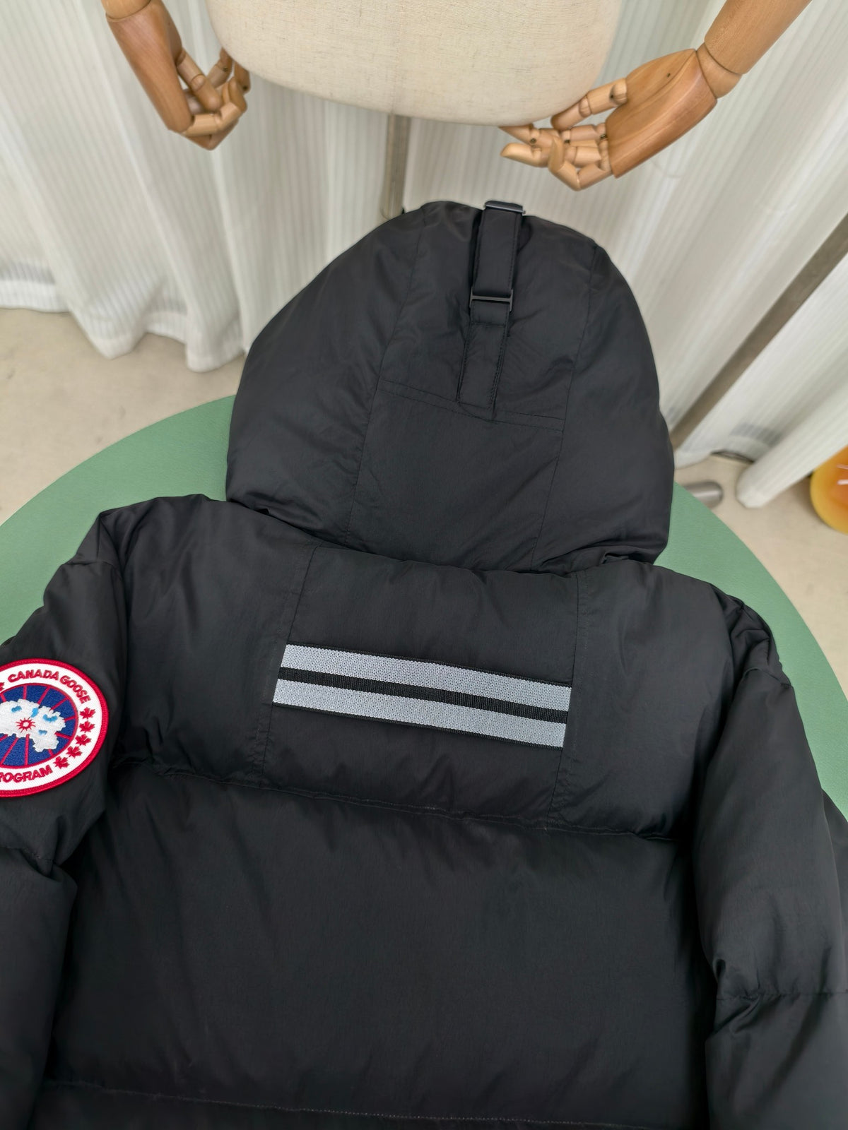 Canada Goose Black Quilted Hooded Puffer Jacket