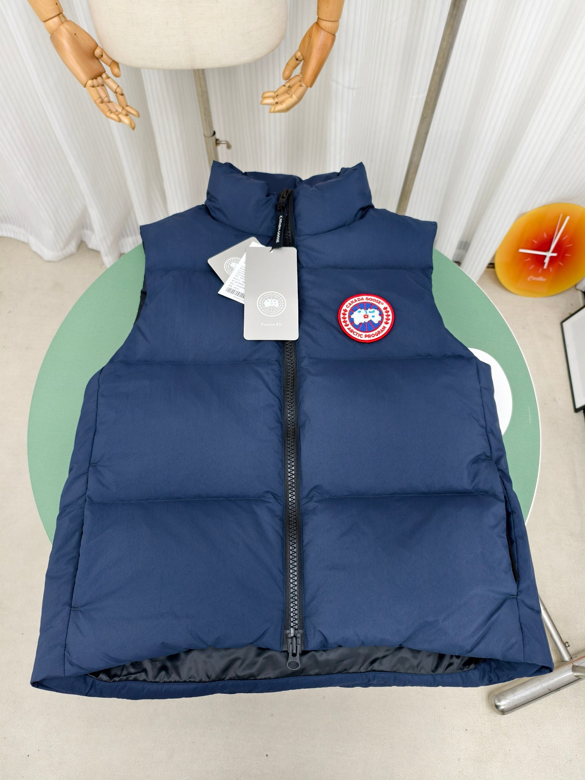 Canada Goose Navy Blue Stand-Collar Quilted Puffer Vest