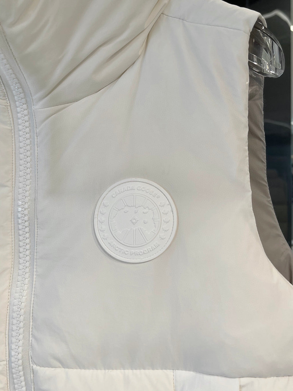 Canada Goose White Quilted Stand-Collar Puffer Vest