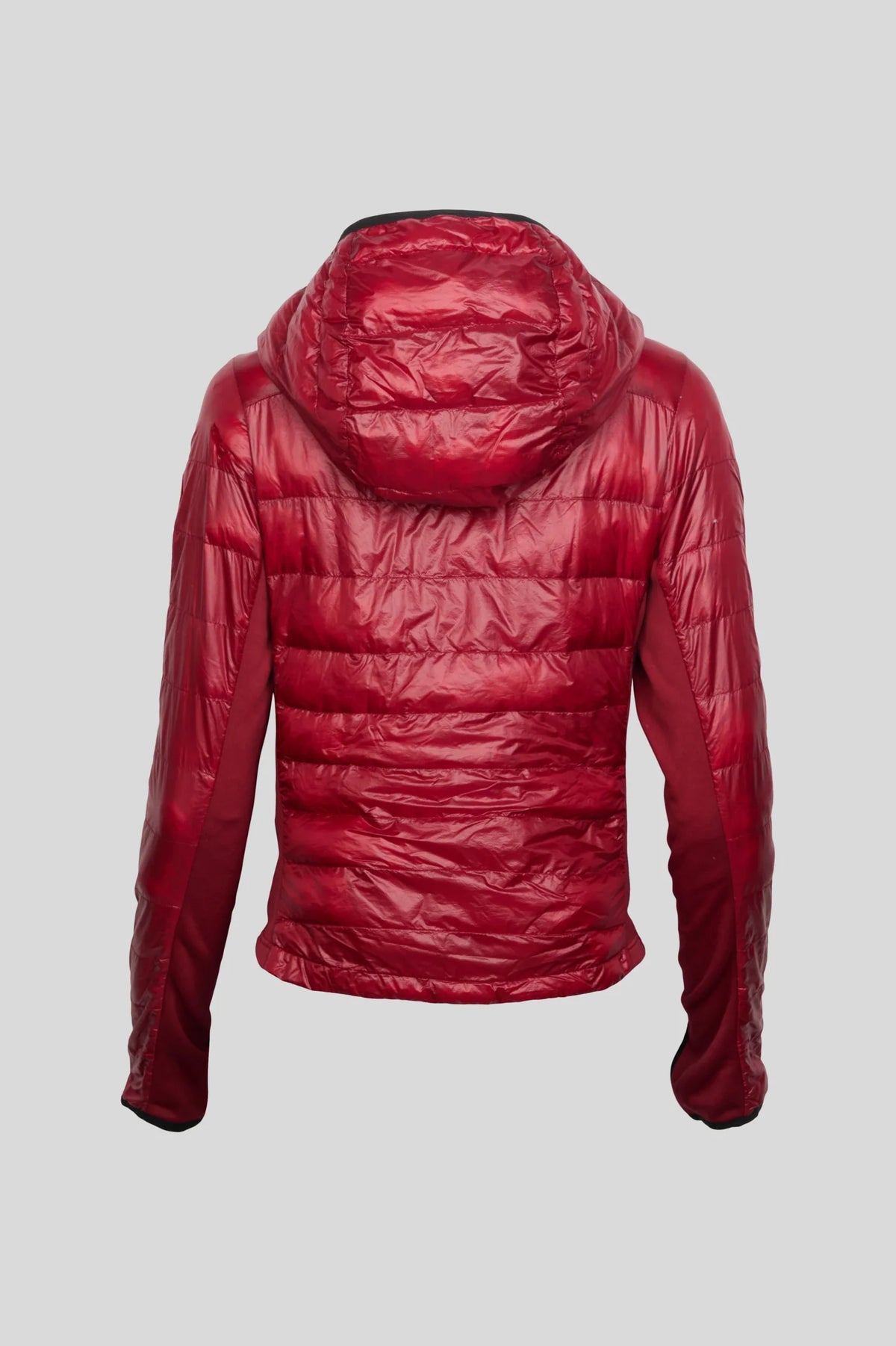 Canada Goose Red Glossy Quilted Hooded Puffer Jacket