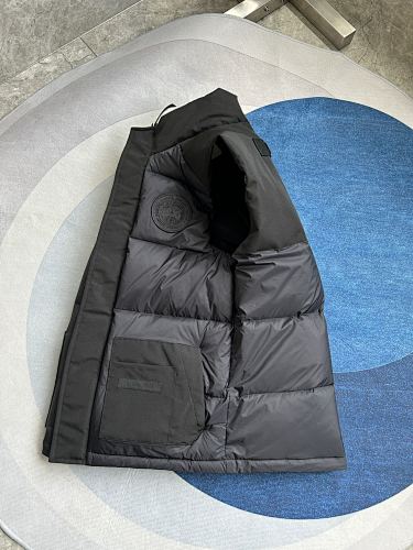 Canada Goose Black Quilted Patch-Pocket Puffer Vest